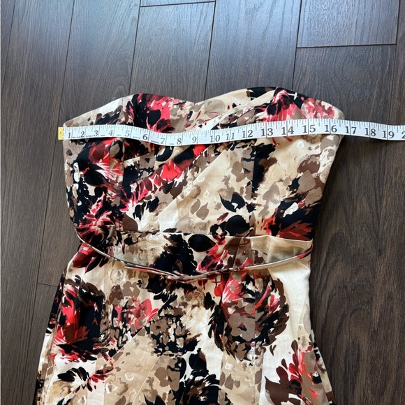 Floral Strapless Sweetheart Neckline Dress Medium - Picture 10 of 12